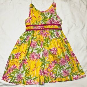 Lily Pulitzer floral lined dress sz 4T EUC smoke free home